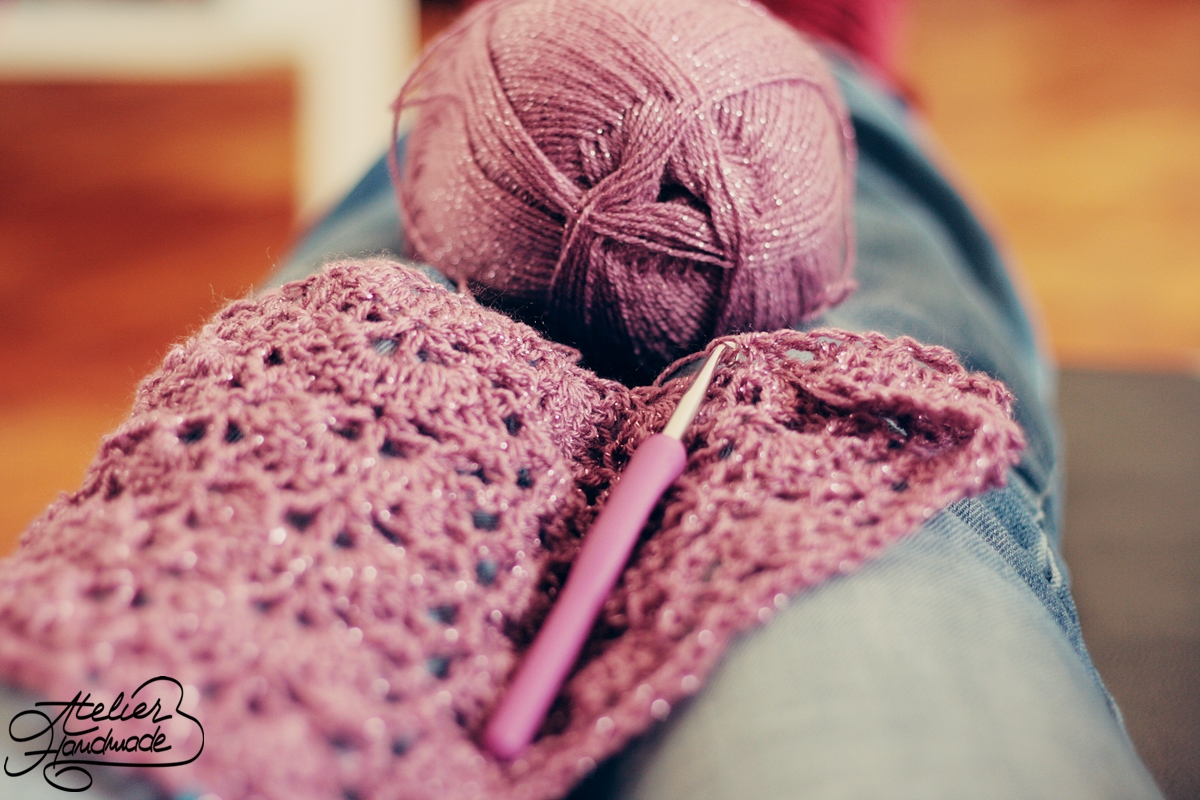 crochet shawl of alize sal